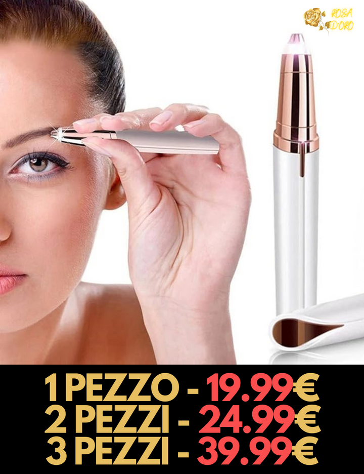 Epilatore 2 in 1 PRO - Rimozione Indolore per Sopracciglia Perfette!