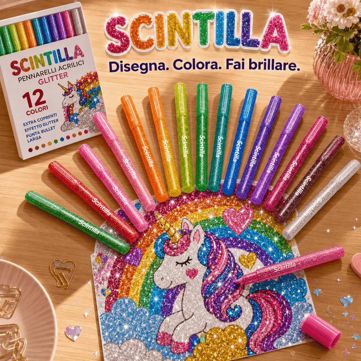 SCINTILLA Pennarelli Glitter