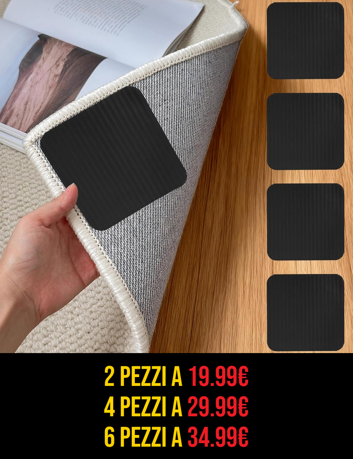 FermaTappetoPRO™ - Pinze antiscivolo riutilizzabili per tappeti e moquette
