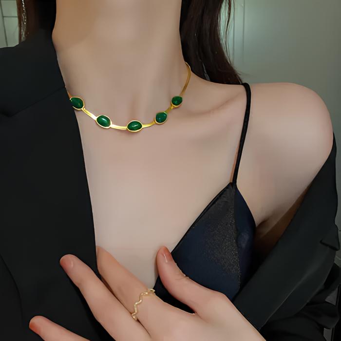Collana Smeraldo™ by LaRosaDoro | CONFEZIONE REGALO IN OMAGGIO