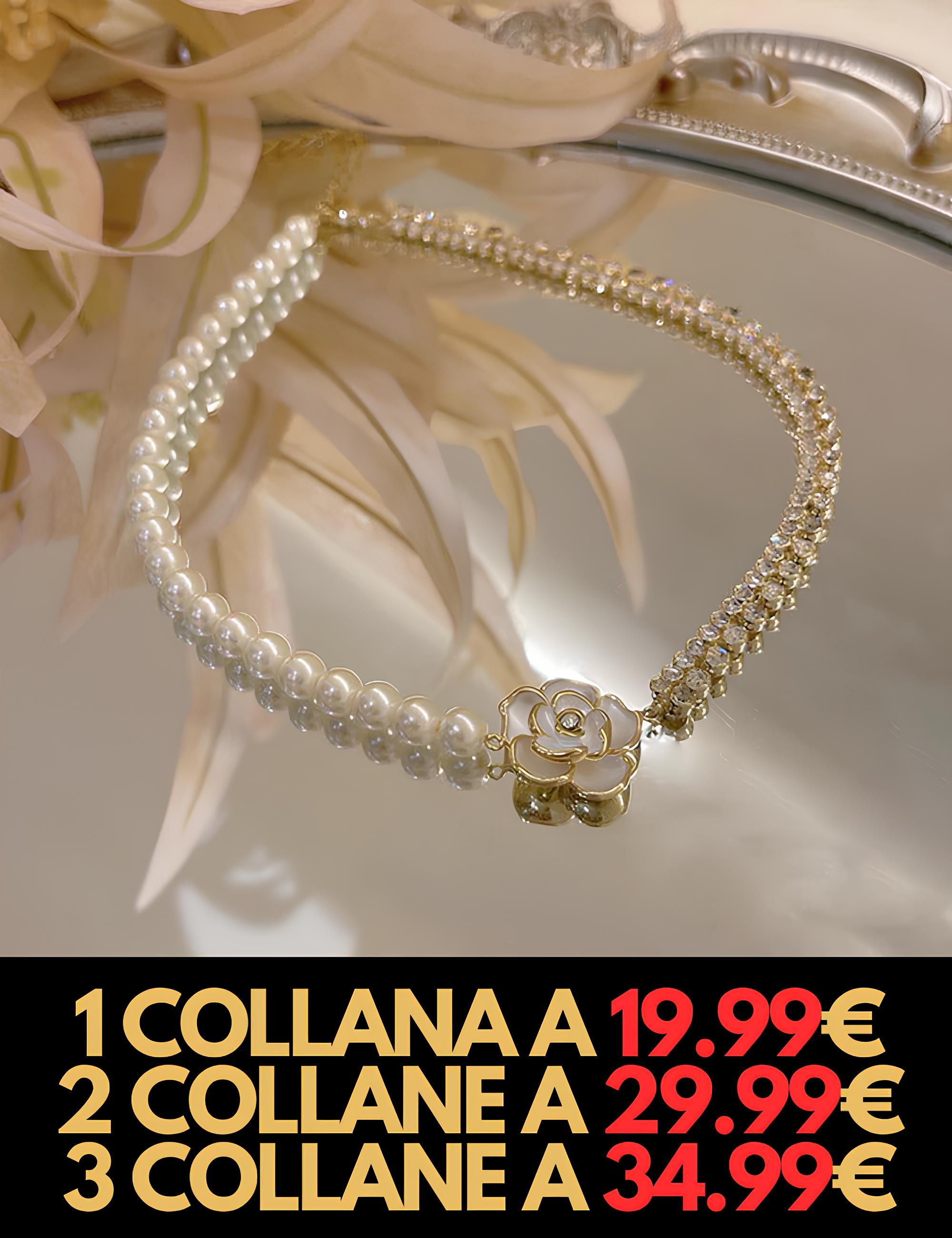 Collana Rosa Infinita™ by LaRosaDoro | CONFEZIONE REGALO IN OMAGGIO