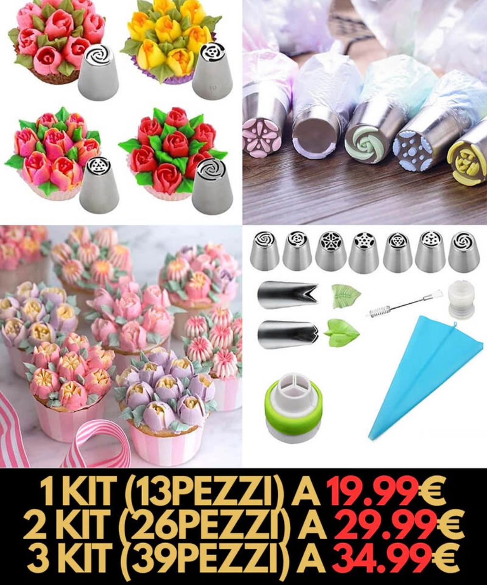 Set Decorazioni a Fiori per Torte – Il Kit Completo per Decorazioni Perfette