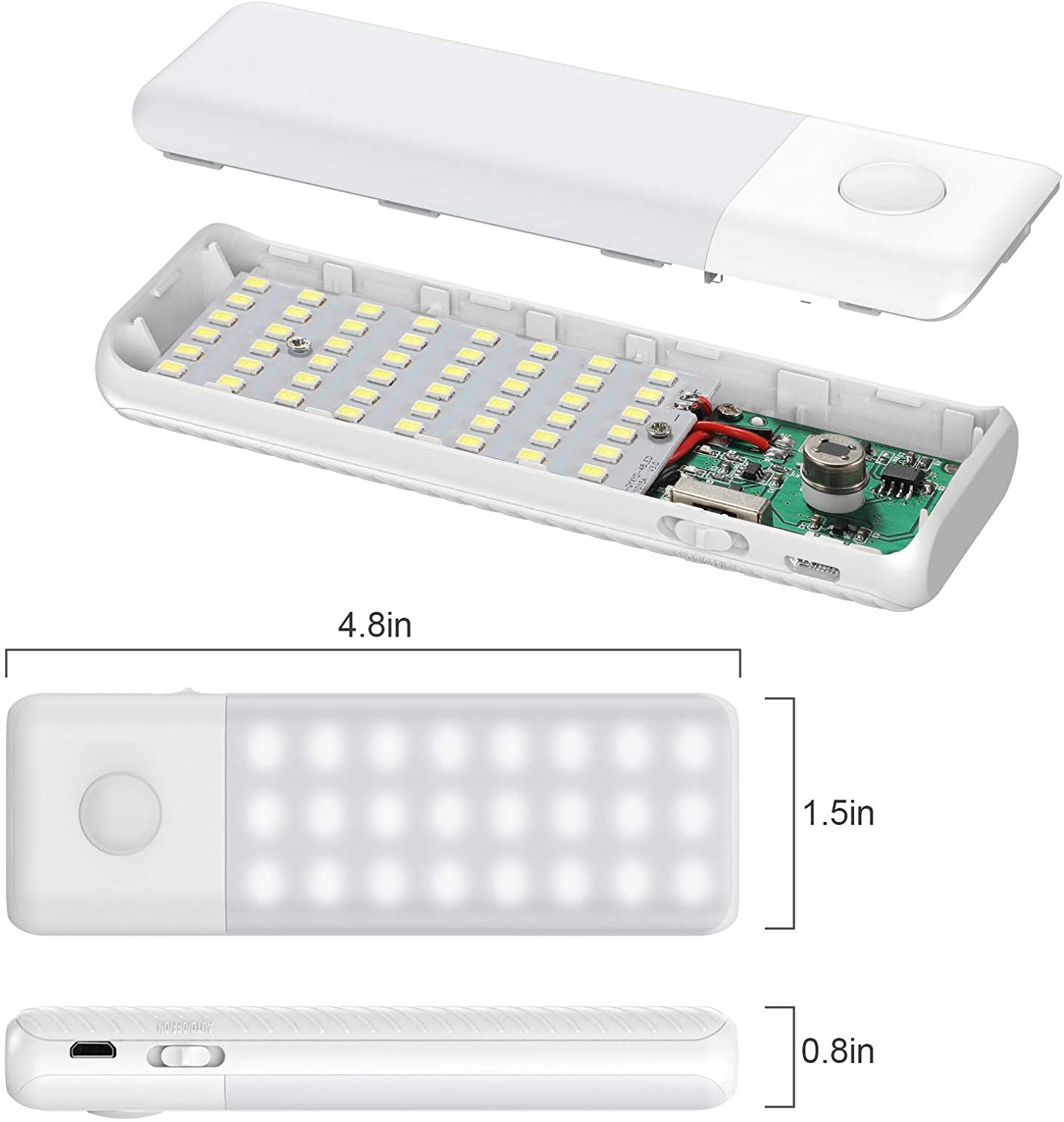 LED con Sensore di Movimento (Per Sgabuzzini, Armadi, Corridoi, Cucina)